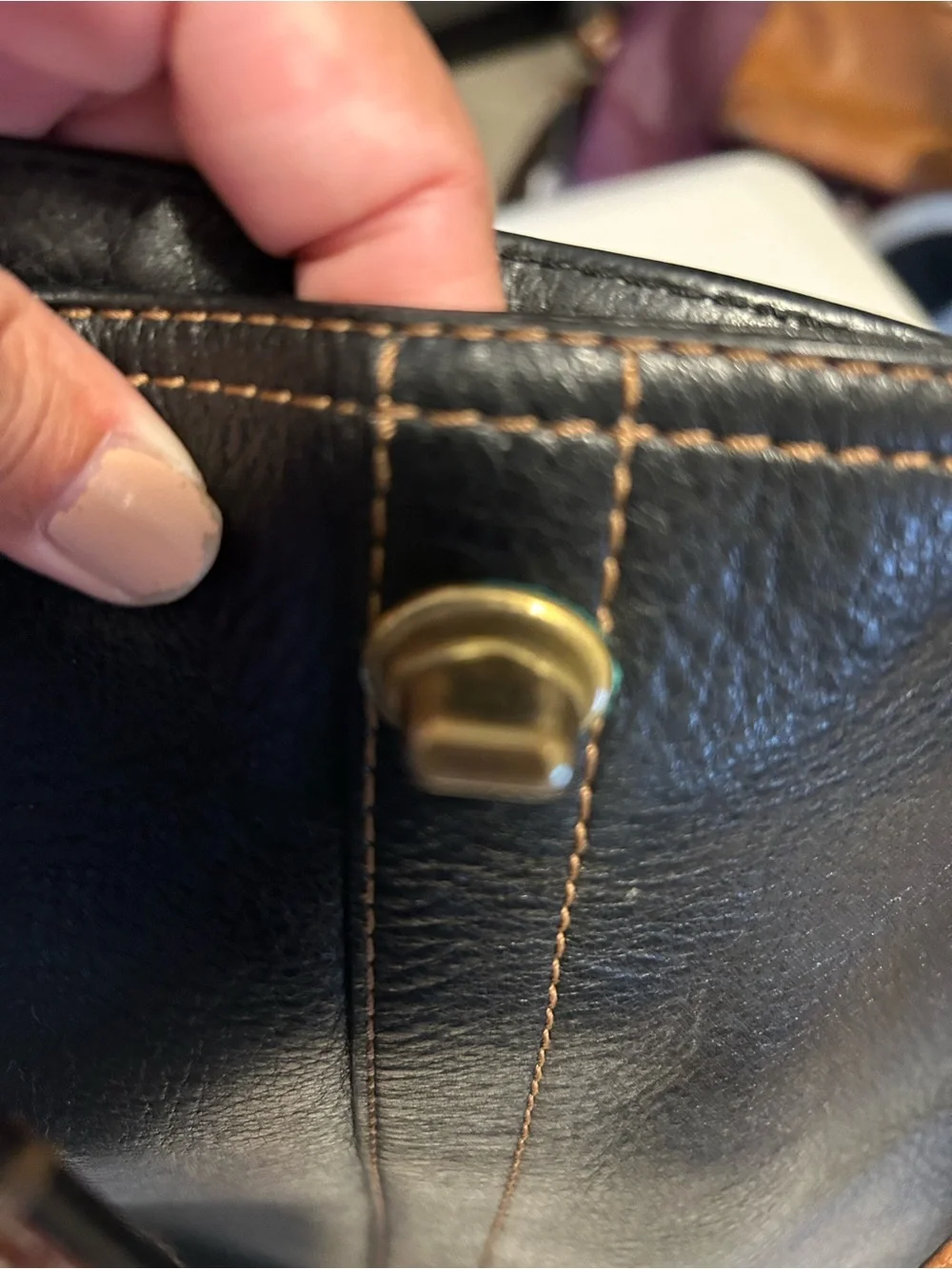 Coach sleek black
